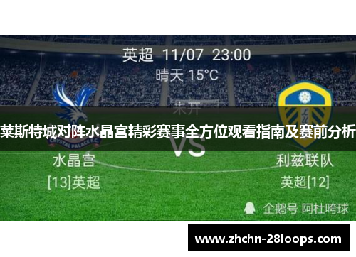 莱斯特城对阵水晶宫精彩赛事全方位观看指南及赛前分析
